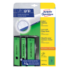 Avery Zweckform L4754-20 rugetiketten voor classeur 61 x 297 mm groen (60 etiketten)