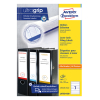 Avery Zweckform L4760-100 rugetiketten voor classeur 192 x 38 mm wit (700 etiketten)