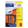 Avery Zweckform L4766-20 rugetiketten voor classeur 192 x 61 mm rood (80 etiketten)