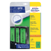 Avery Zweckform L4768-20 rugetiketten voor classeur 192 x 61 mm groen (80 etiketten)