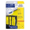 Avery Zweckform L4769-20 rugetiketten voor classeur 192 x 61 mm geel (80 etiketten)