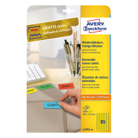 Avery Zweckform L4793-20 etiketten A4 38,1 x 21,2 mm geel (1300 etiketten) L4793-20 212767