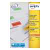 Avery Zweckform L6035-20 etiketten A4 63,5 x 33,9 mm geel (480 etiketten)
