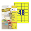 Avery Zweckform L6041-20 etiketten A4 45,7 x 21,2 mm geel (960 etiketten)