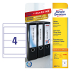 Avery Zweckform L6061-25 rugetiketten voor classeur 192 x 59 mm wit (100 etiketten)
