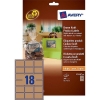 Avery Zweckform L7110-20 productetiketten rechthoekig 62 x 42 mm bruin-karton kleur (360 etiketten) L7110-20 212618