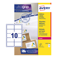 Avery Zweckform L7173-100 adresetiketten A4 99,1 x 57 mm wit (1000 etiketten) L7173-100 212074