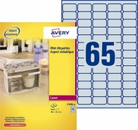 Avery Zweckform L7690-25 etiketten A4 38,1 x 21,2 mm zilver (1625 etiketten) L7690-25 212764