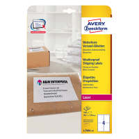 Avery Zweckform L7994-25 weerbestendige verzendetiketten A4 99,1 x 139 mm wit (100 etiketten) AV-L7994-25 212806