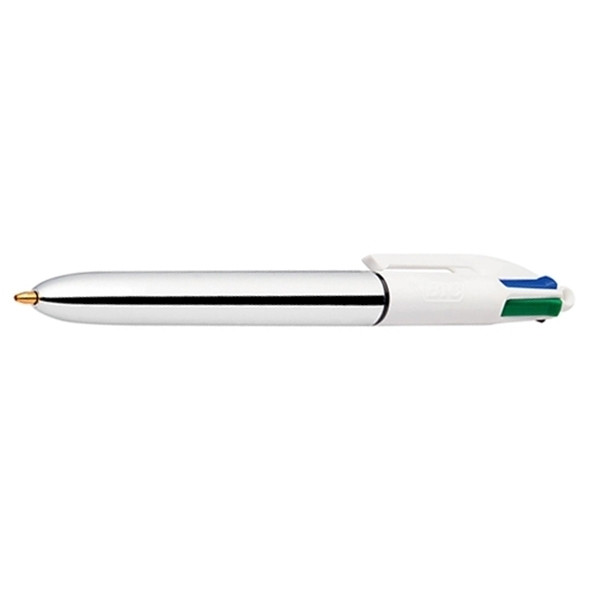 BIC 4 Colours Shine balpen zilver 9193800 224646 - 1