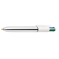 BIC 4 Colours Shine balpen zilver 9193800 224646