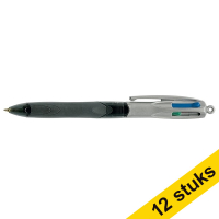 Aanbieding: 12x BIC balpen 4 Colours Grip Pro