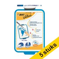 Aanbieding: 5x BIC Velleda whiteboard blanco/ruit 26 x 19 cm 279996