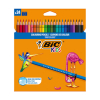 BIC Kids Tropicolors kleurpotloden in etui (24 stuks)