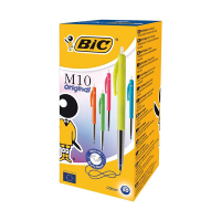 BIC M10 Clic balpen medium assorti pastel (50 stuks) 224661
