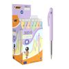 BIC M10 Clic balpen medium assorti pastel (50 stuks)