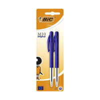 BIC M10 Clic balpen medium blauw (2 stuks) 60141B 224648