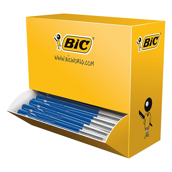 BIC M10 Clic balpen medium blauw voordeelpak (100 stuks) 942915 224668 - 1