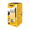 BIC M10 Clic balpen medium zwart (50 stuks)