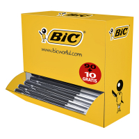 BIC M10 Clic balpen medium zwart voordeelpak (100 stuks) 942917 224669