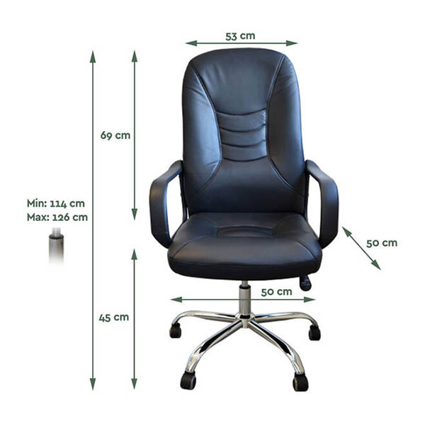 BRASQ OC500 Comfort ergonomische bureaustoel kunstleer 202125 - 2