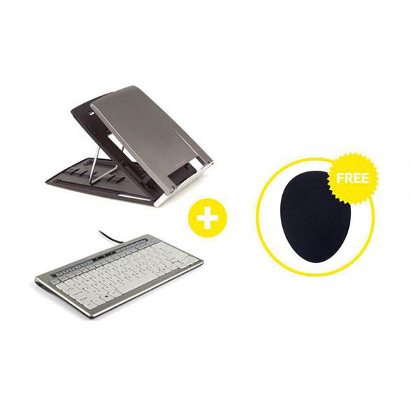 Bakker & Elkhuizen Essentials toetsenbord, muismat en laptopstand 298272 - 1