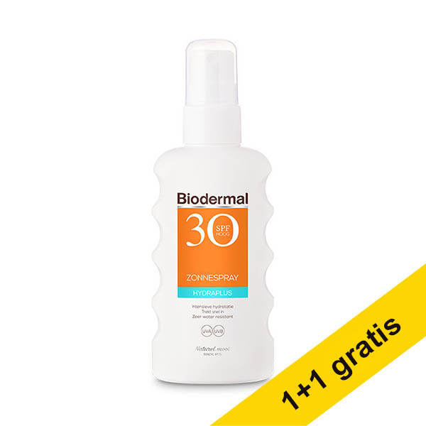 Aanbieding: 2x Biodermal Hydraplus zonnespray SPF30 175 ml SBI00249 - 1