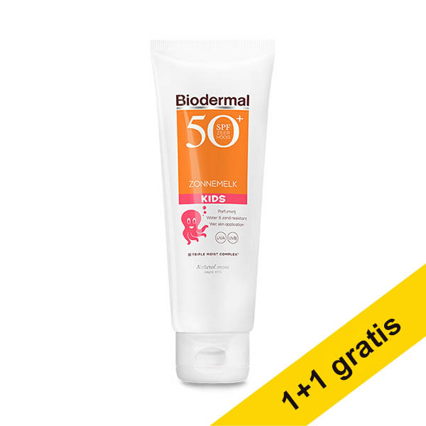 Aanbieding: 2x Biodermal Kids zonnemelk SPF50+ 125 ml SBI00253 - 1