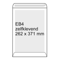 Bordrug envelop wit 262 x 371 mm - EB4 zelfklevend (100 stuks) 308570 209110
