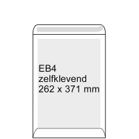Bordrug envelop wit 262 x 371 mm - EB4 zelfklevend (10 stuks) 209108