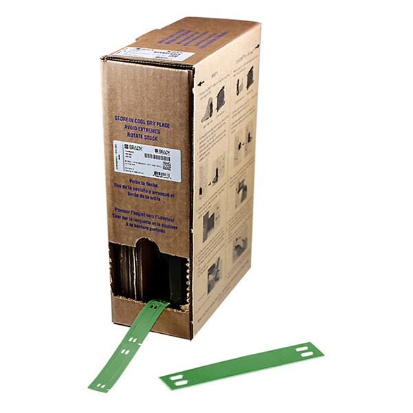 Brady BM-10x60-7643-GN polyurethaan tags groen 10 mm x 60 mm (origineel) BM-10x60-7643-GN 148045 - 1