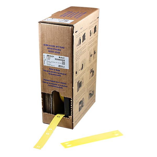 Brady BM-10x60-7643-YL polyurethaan tags geel 10 mm x 60 mm (origineel) BM-10x60-7643-YL 148051 - 1
