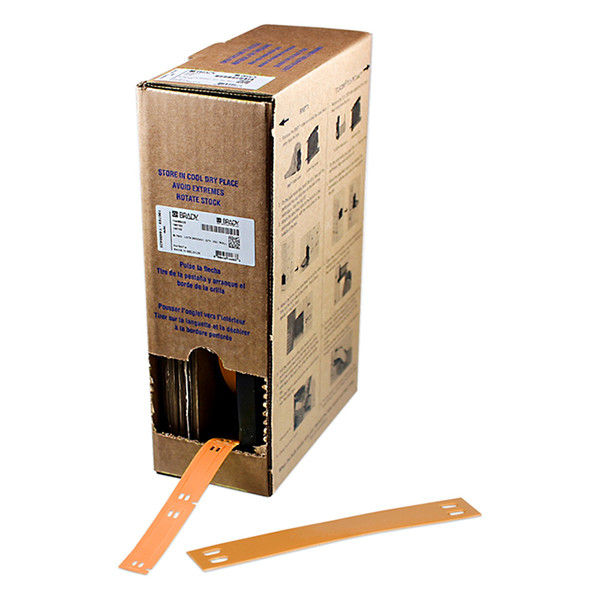 Brady BM-10x75-7643-OR polyurethaan tags oranje 10 mm x 75 mm (origineel) BM-10x75-7643-OR 148024 - 1