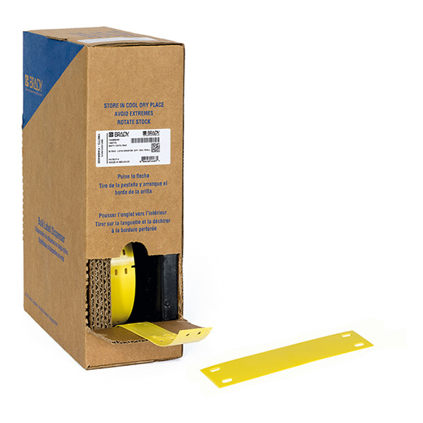 Brady BM-15x75-7643-YL polyurethaan tags geel 15 mm x 75 mm (origineel) BM-15x75-7643-YL 148039 - 1