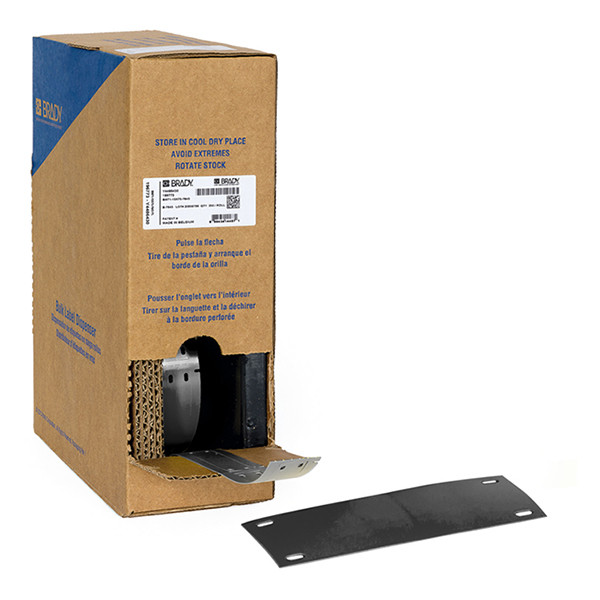 Brady BM-25x75-7643-BK polyurethaan tags zwart 25 mm x 75 mm (origineel) BM-25x75-7643-BK 148006 - 1