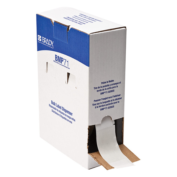 Brady BM-33-427 vinyl labels wit 38,10 mm x 101,60 mm (origineel) BM-33-427 148021 - 1