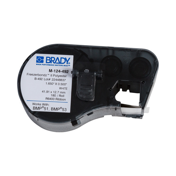 Brady M-124-492 Freezerbondz polyester labels 41,91 x 12,7 mm (origineel) M-124-492 146232 - 1