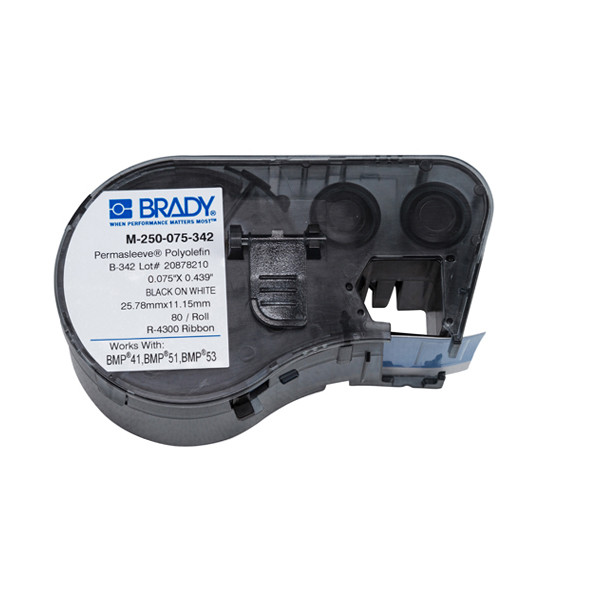 Brady M-250-075-342 tape krimpkous zwart op wit 19,05 mm x 11,15 mm (origineel) M-250-075-342 147000 - 1