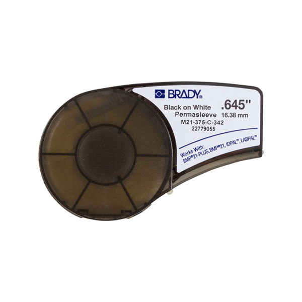 Brady M21-375-C-342 tape krimpkous zwart op wit 16,38 mm x 2,10 m (origineel) M21-375-C-342 147204 - 1