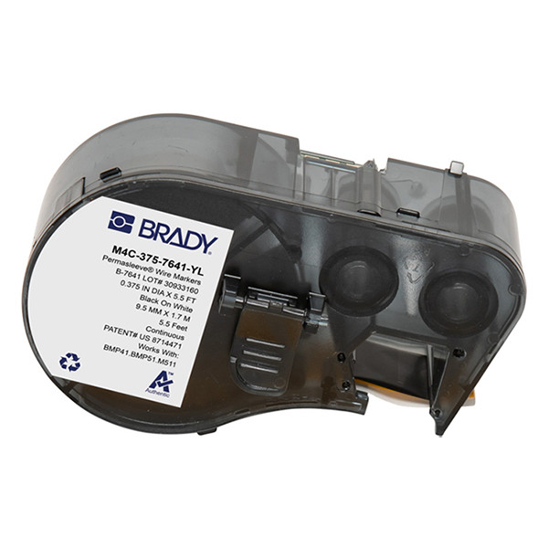 Brady M4C-375-7641-YL tape krimpkous zwart op geel 16,4 mm x 2,13 m (origineel) M4C-375-7641-YL 148364 - 1