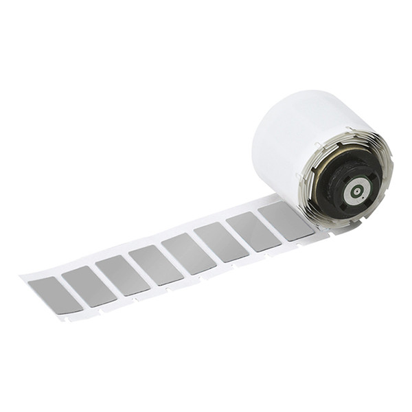 Brady M6-02-7593-SL polyester labels zilver 27 mm x 12,45 mm (origineel) M6-02-7593-SL 148061 - 1