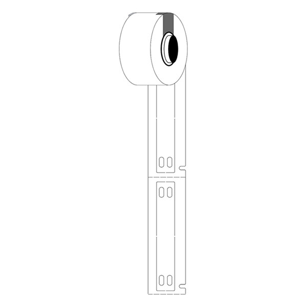 Brady M6-10x60-7598-WT polyurethaan tags wit 10 mm x 60 mm (origineel) M6-10x60-7598-WT 148068 - 1