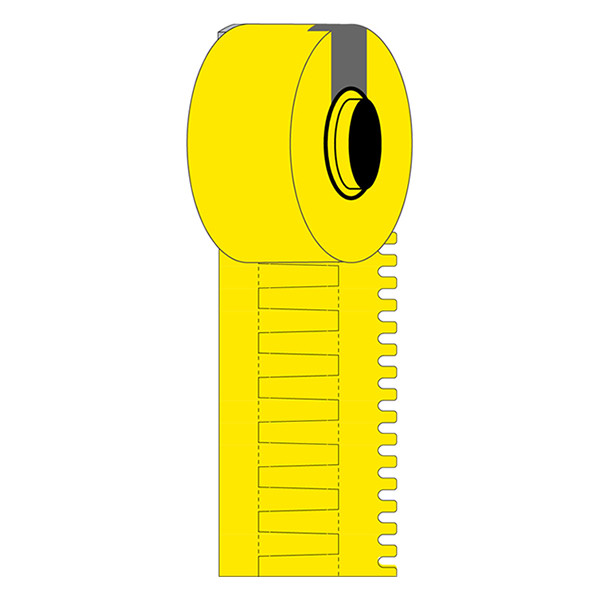 Brady M6-15x4.2-7596-YL vinyl labels geel 15 mm x 4,20 mm (origineel) M6-15x4.2-7596-YL 148082 - 1