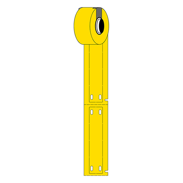 Brady M6-15x75-7598-YL polyurethaan tags geel 15 mm x 75 mm (origineel) M6-15x75-7598-YL 148054 - 1
