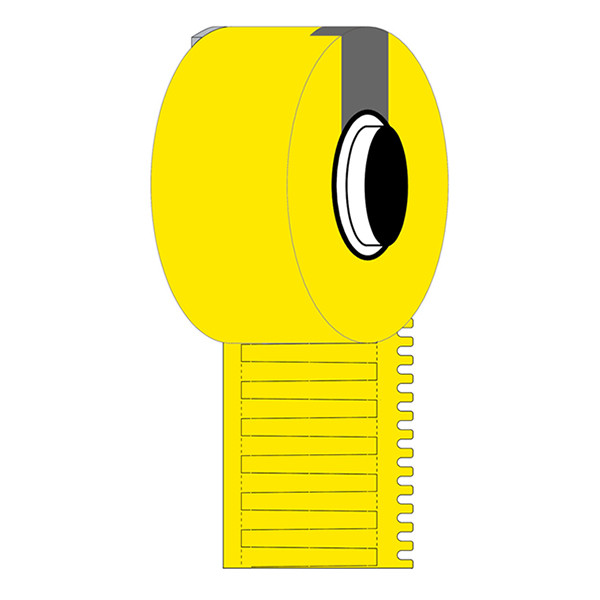 Brady M6-30x4.2-7596-YL vinyl labels geel 30 mm x 4,20 mm (origineel) M6-30x4.2-7596-YL 148056 - 1
