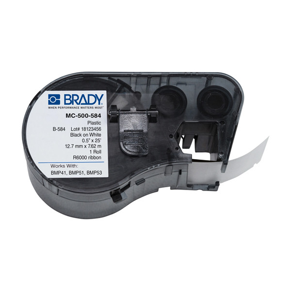 Brady MC-500-584 plastic labels 12,7 mm x 7,62 m (origineel) MC-500-584 146104 - 1