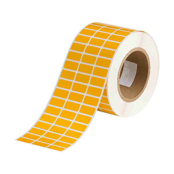 Brady THT-5-423-10-YL label polyester glanzend geel 25,40 x 12,70 mm (origineel) THT-5-423-10-YL 147674 - 1
