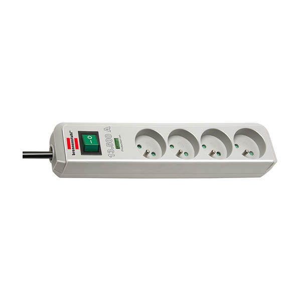 Brennenstuhl Ecoline stekkerdoos met overspanningsbeveiliging met 4 stopcontacten schakelaar (1,5 meter) 298284 - 1