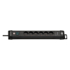 Brennenstuhl Premium-Line stekkerdoos met 6 stopcontacten en USB zwart (3 meter) 404180 - 1