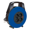 Brennenstuhl Vario Line kabelhaspel 4 stopcontacten zwart/blauw (15 meter) 404182 - 1
